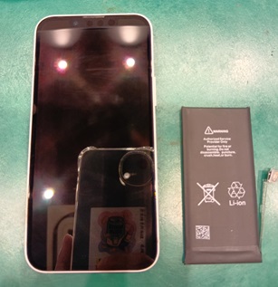 【バッテリー交換】iPhone13miniの修理ならスマホ修理工房！